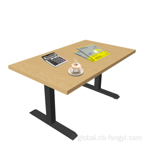 Height Adjustable Desk Collision Metal Office Building Electric Adjustable Desk Manufactory